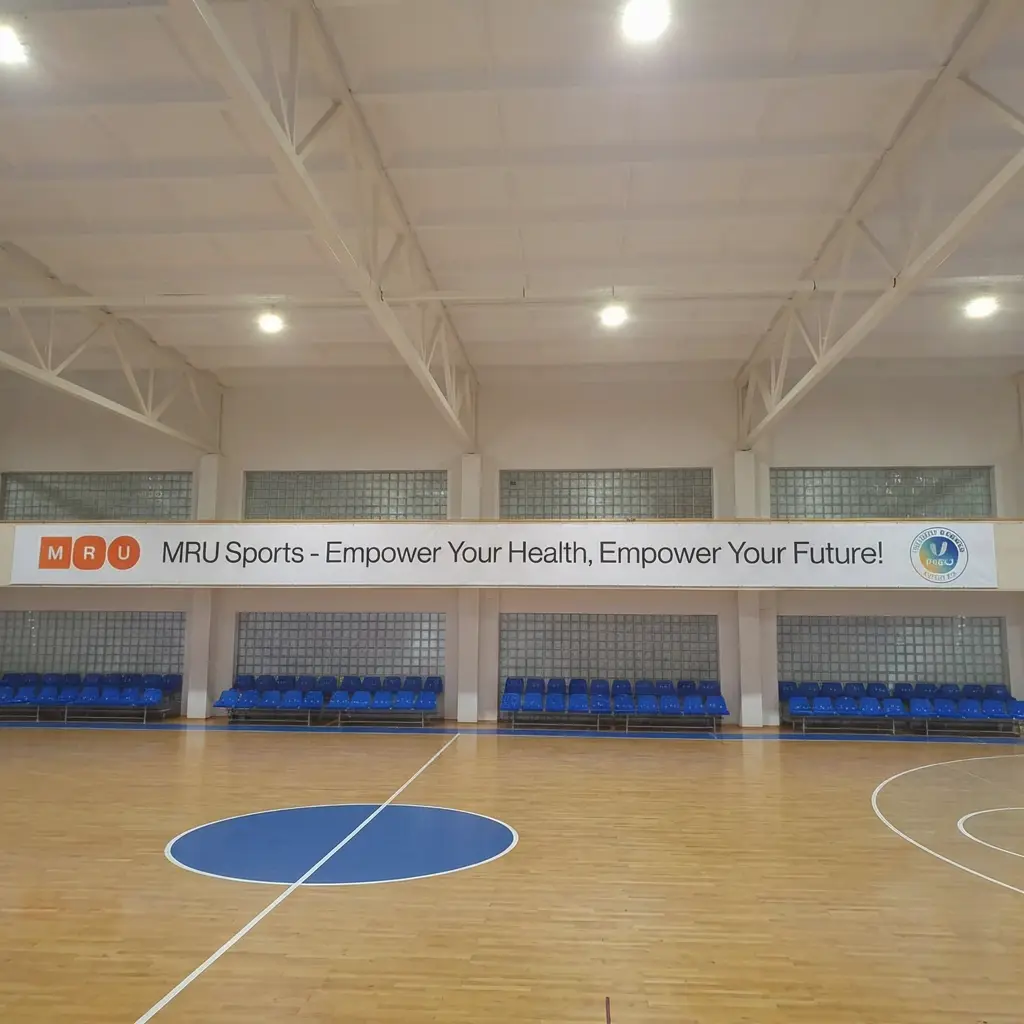 reklaminis tentas salėje