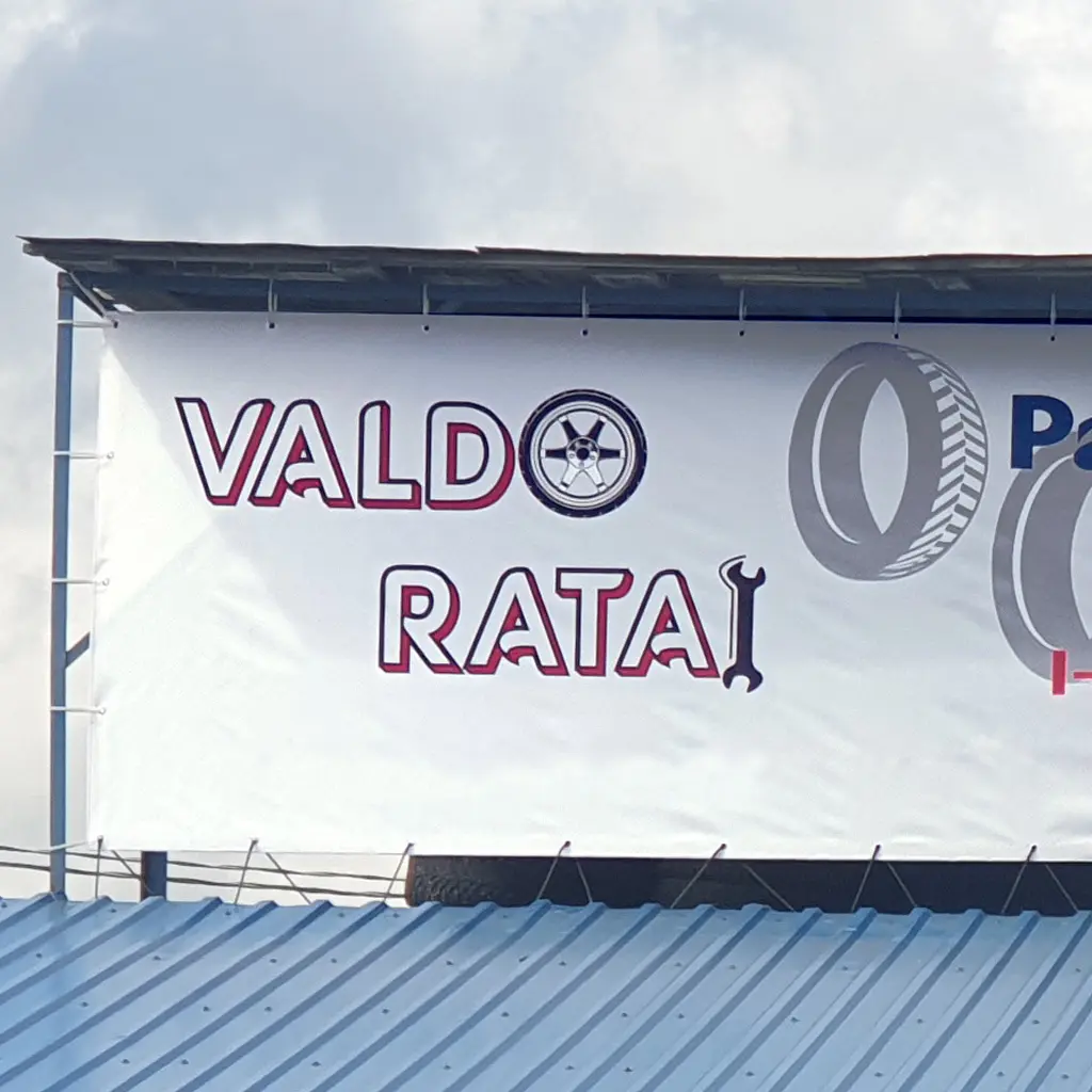 Reklaminis tentas ratai